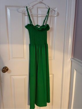 h&m green chiffon dress Green Striped Knitted Polo Dress